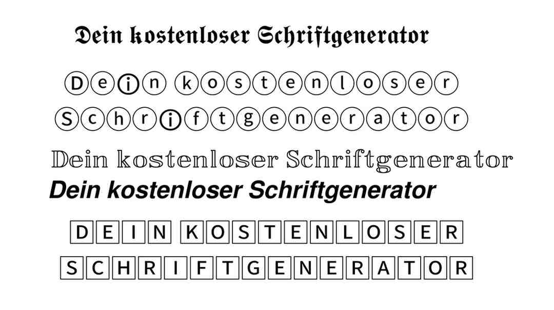 Schriftartengenerator